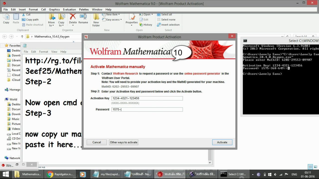 mathematica 7 license number keygen download